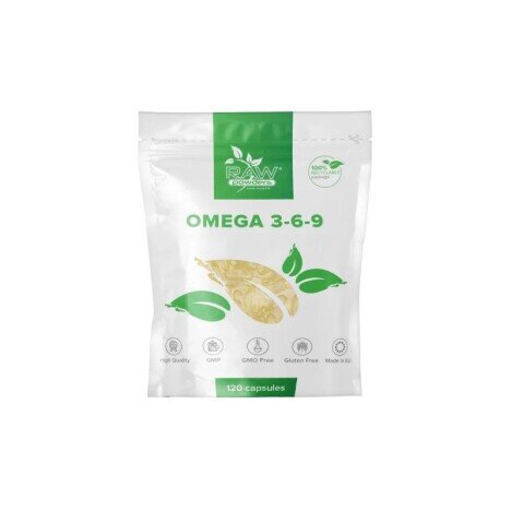 Raw Powders Omega 3-6-9, 120 capsule